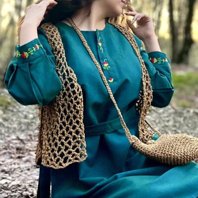 پیراهن گلدوزی